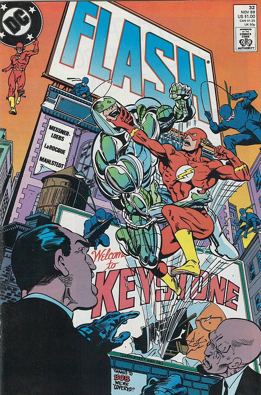 Cover of Flash (Vol 2) #32. One of 250,000 Vintage American Comics on sale from Krypton!