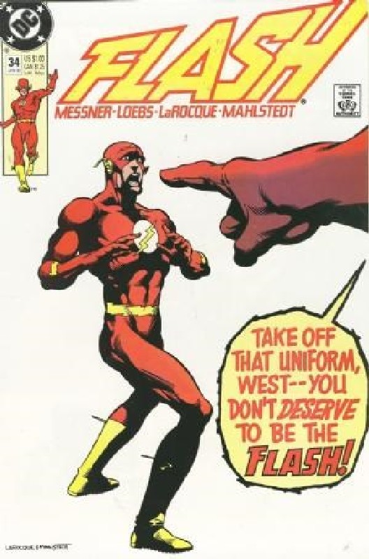 Cover of Flash (Vol 2) #34. One of 250,000 Vintage American Comics on sale from Krypton!