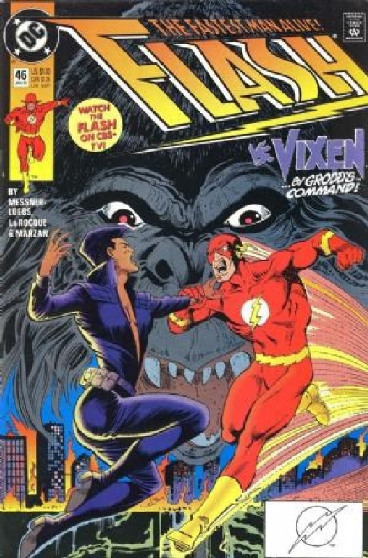 Cover of Flash (Vol 2) #46. One of 250,000 Vintage American Comics on sale from Krypton!