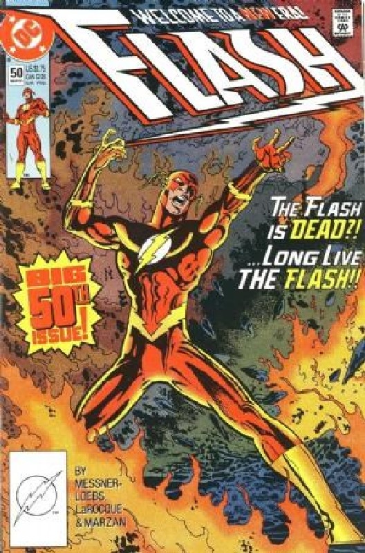 Cover of Flash (Vol 2) #50. One of 250,000 Vintage American Comics on sale from Krypton!