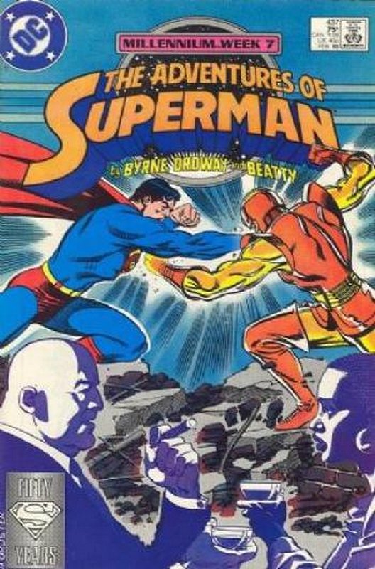 Cover of Adventures of Superman (Vol 1) #437. One of 250,000 Vintage American Comics on sale from Krypton!