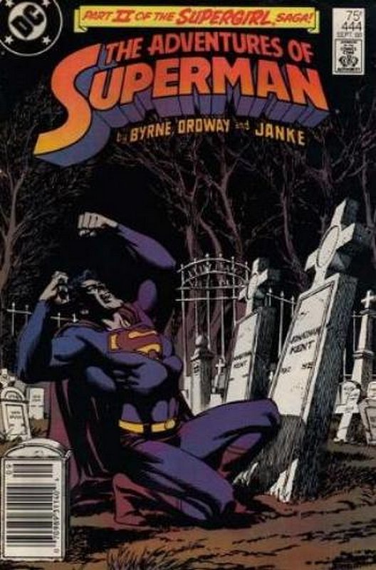 Cover of Adventures of Superman (Vol 1) #444. One of 250,000 Vintage American Comics on sale from Krypton!