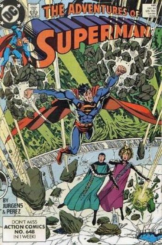 Cover of Adventures of Superman (Vol 1) #461. One of 250,000 Vintage American Comics on sale from Krypton!
