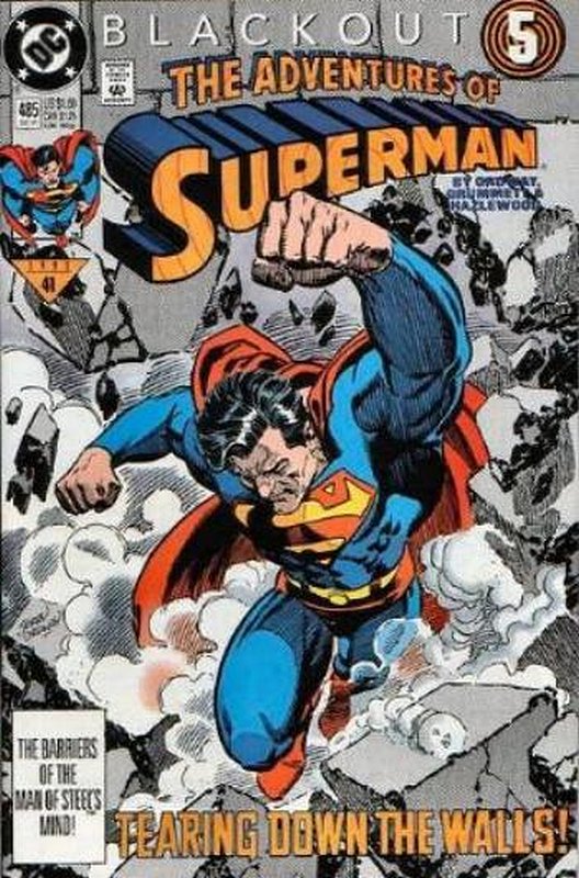 Cover of Adventures of Superman (Vol 1) #485. One of 250,000 Vintage American Comics on sale from Krypton!