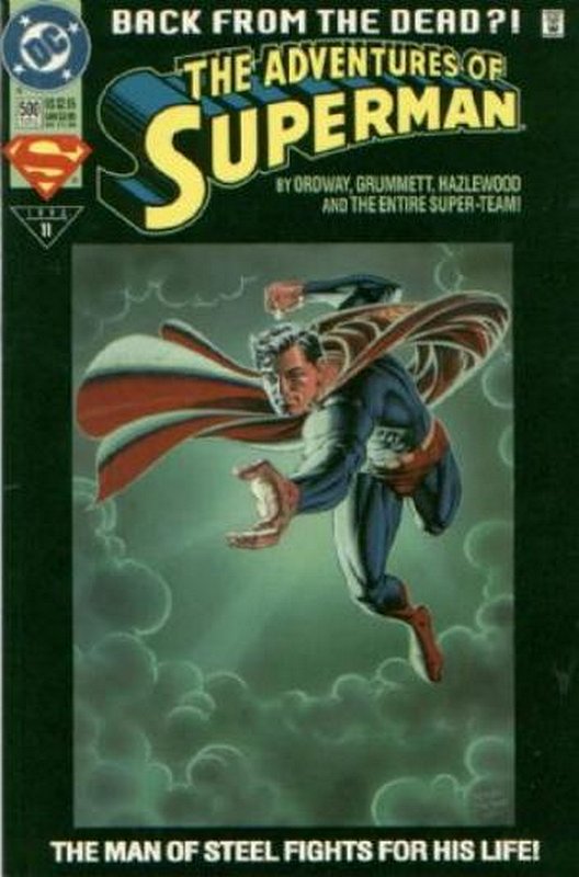 Cover of Adventures of Superman (Vol 1) #500. One of 250,000 Vintage American Comics on sale from Krypton!