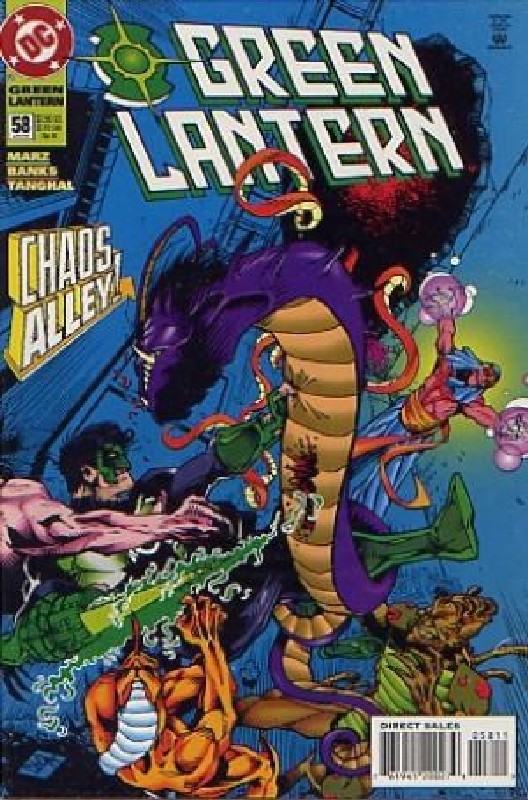 Cover of Green Lantern (Vol 3) #58. One of 250,000 Vintage American Comics on sale from Krypton!