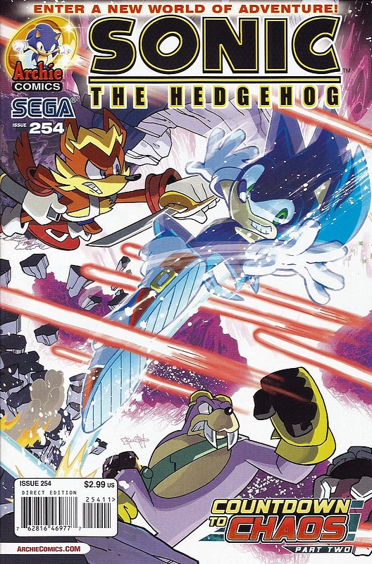 Cover of Sonic the Hedgehog #254. One of 250,000 Vintage American Comics on sale from Krypton!