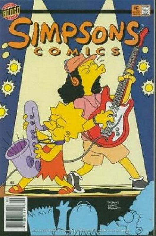 Cover of Simpsons Comics #6. One of 250,000 Vintage American Comics on sale from Krypton!