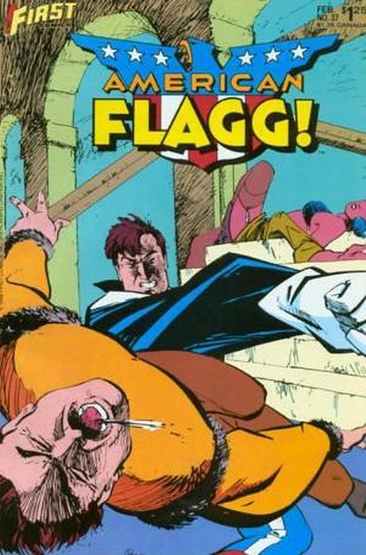 Cover of American Flagg! (Vol 1) #37. One of 250,000 Vintage American Comics on sale from Krypton!