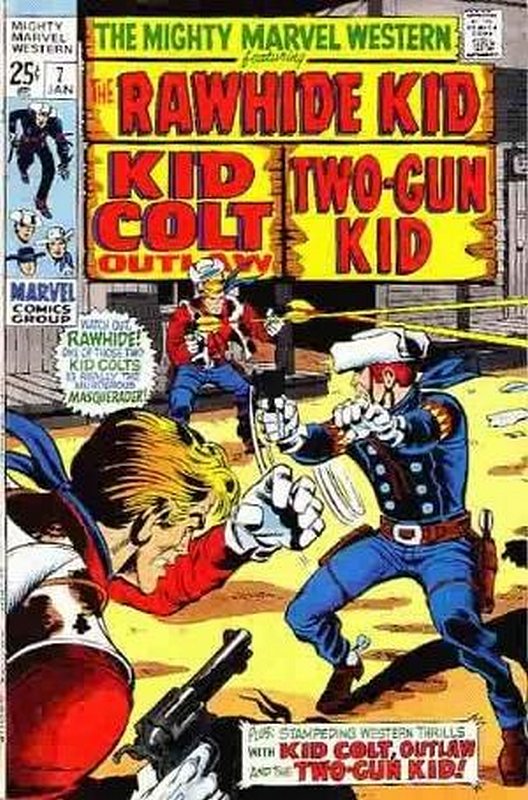 Cover of Mighty Marvel Western (Vol 1) #7. One of 250,000 Vintage American Comics on sale from Krypton!