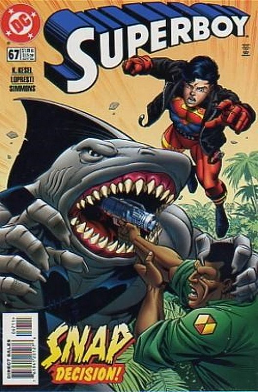 Cover of Superboy (Vol 3) #67. One of 250,000 Vintage American Comics on sale from Krypton!