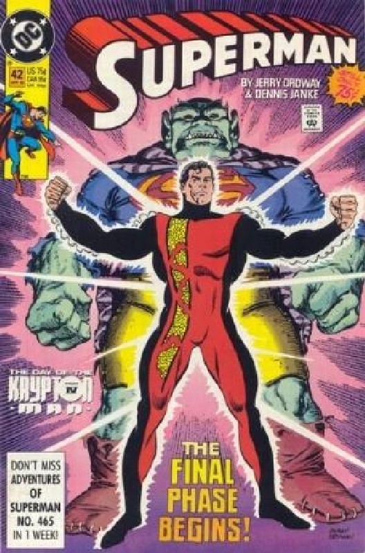 Cover of Superman (Vol 2) #42. One of 250,000 Vintage American Comics on sale from Krypton!