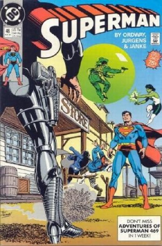 Cover of Superman (Vol 2) #46. One of 250,000 Vintage American Comics on sale from Krypton!