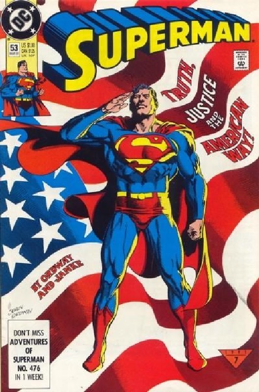 Cover of Superman (Vol 2) #53. One of 250,000 Vintage American Comics on sale from Krypton!