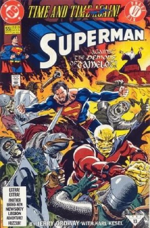 Cover of Superman (Vol 2) #55. One of 250,000 Vintage American Comics on sale from Krypton!