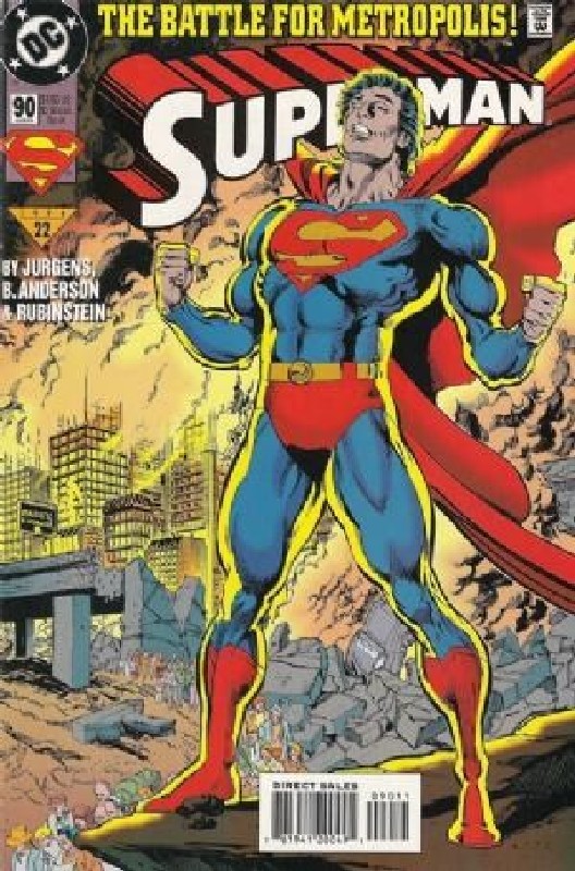 Cover of Superman (Vol 2) #90. One of 250,000 Vintage American Comics on sale from Krypton!