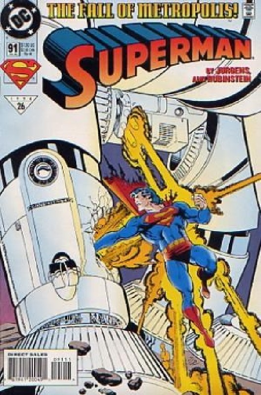 Cover of Superman (Vol 2) #91. One of 250,000 Vintage American Comics on sale from Krypton!