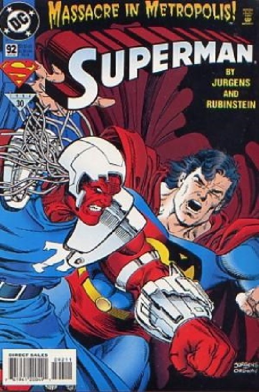 Cover of Superman (Vol 2) #92. One of 250,000 Vintage American Comics on sale from Krypton!