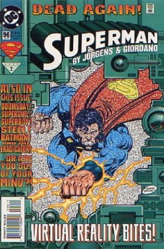 Cover of Superman (Vol 2) #96. One of 250,000 Vintage American Comics on sale from Krypton!