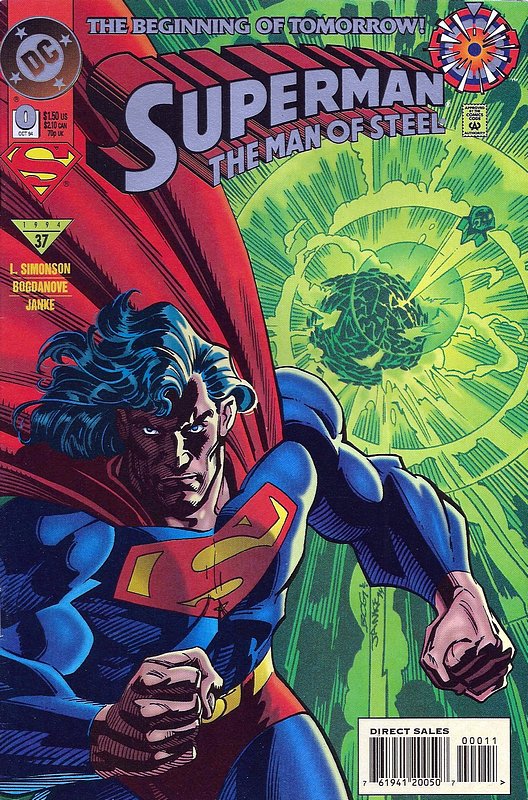 Cover of Superman: Man of Steel (Vol 1) #0. One of 250,000 Vintage American Comics on sale from Krypton!