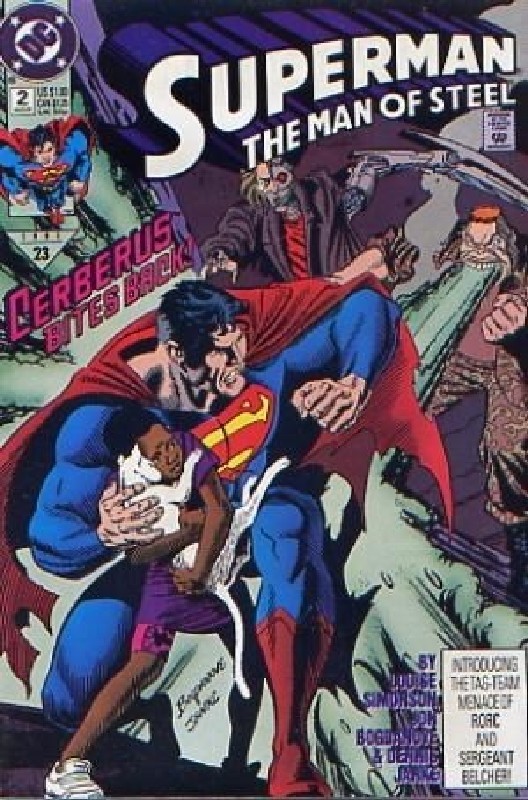 Cover of Superman: Man of Steel (Vol 1) #2. One of 250,000 Vintage American Comics on sale from Krypton!