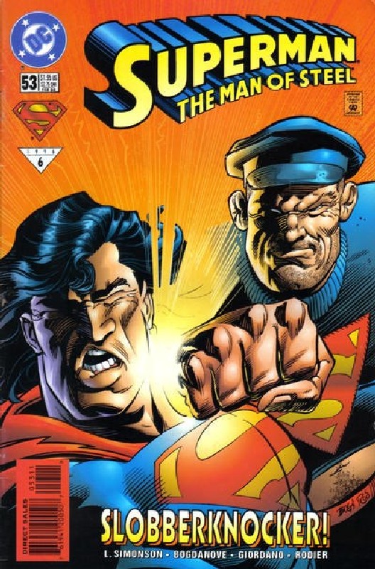 Cover of Superman: Man of Steel (Vol 1) #53. One of 250,000 Vintage American Comics on sale from Krypton!