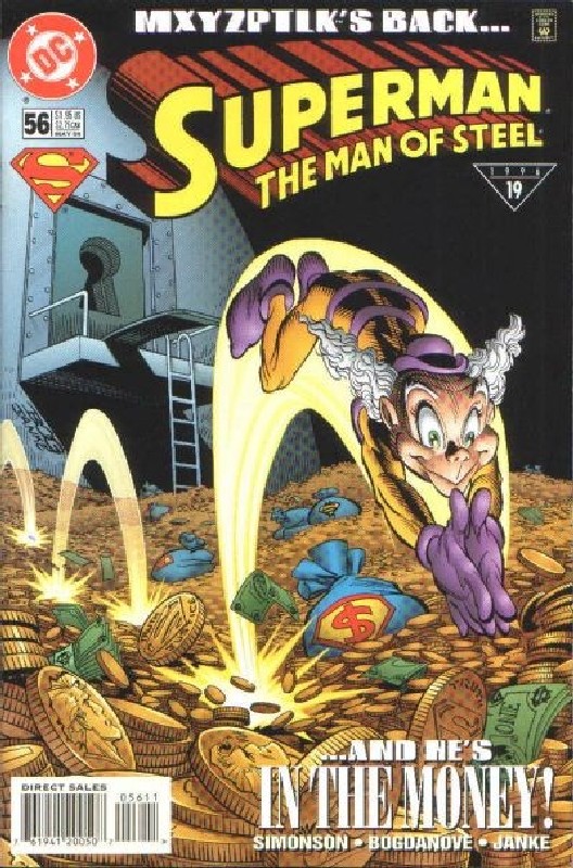 Cover of Superman: Man of Steel (Vol 1) #56. One of 250,000 Vintage American Comics on sale from Krypton!