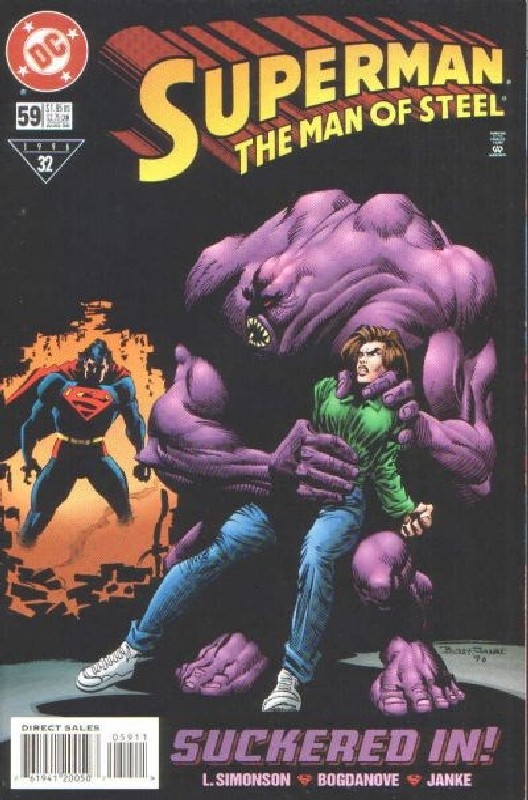 Cover of Superman: Man of Steel (Vol 1) #59. One of 250,000 Vintage American Comics on sale from Krypton!
