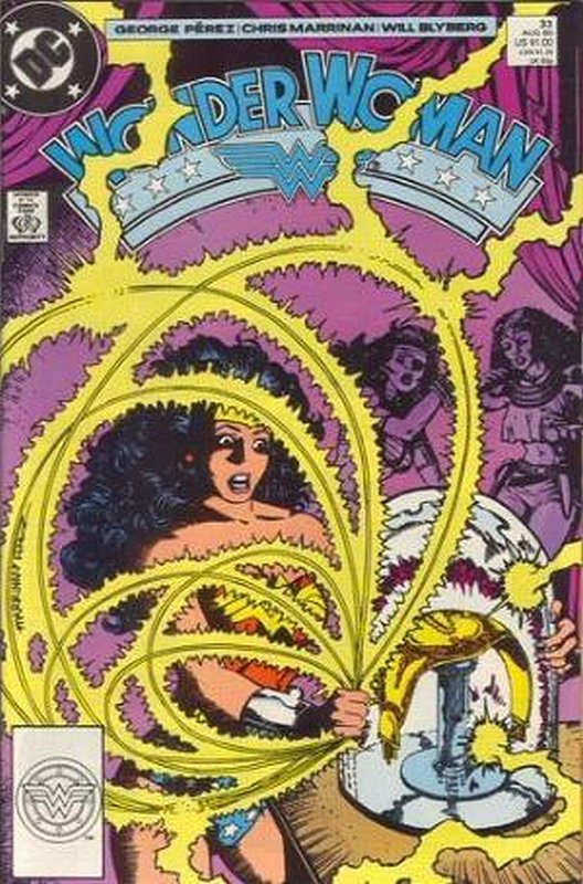 Cover of Wonder Woman (Vol 2) #33. One of 250,000 Vintage American Comics on sale from Krypton!