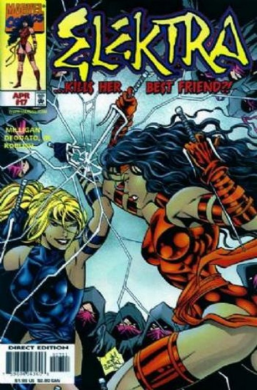 Cover of Elektra (Vol 1) #17. One of 250,000 Vintage American Comics on sale from Krypton!
