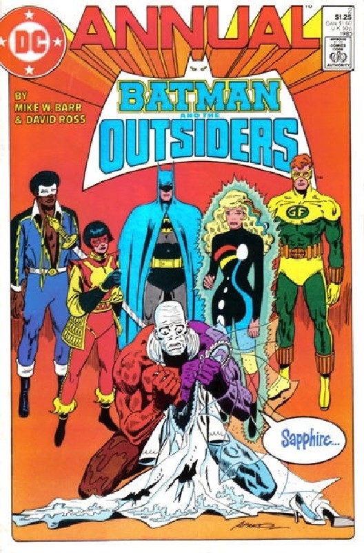 Cover of Batman & The Outsiders Annual (Vol 1) #2. One of 250,000 Vintage American Comics on sale from Krypton!