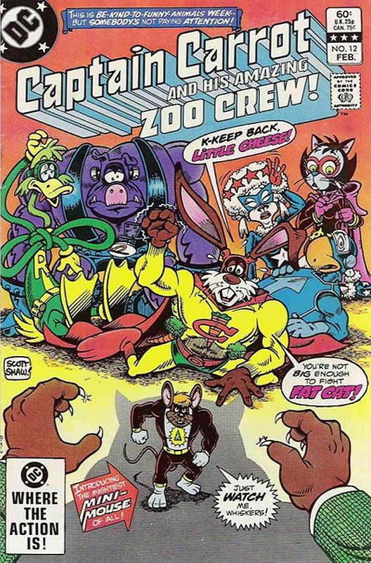 Cover of Captain Carrot & The Zoo Crew! (Vol 1) #12. One of 250,000 Vintage American Comics on sale from Krypton!
