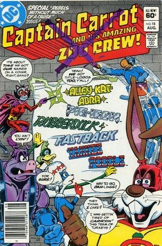 Cover of Captain Carrot & The Zoo Crew! (Vol 1) #18. One of 250,000 Vintage American Comics on sale from Krypton!