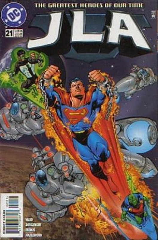 Cover of JLA (Vol 1) #21. One of 250,000 Vintage American Comics on sale from Krypton!