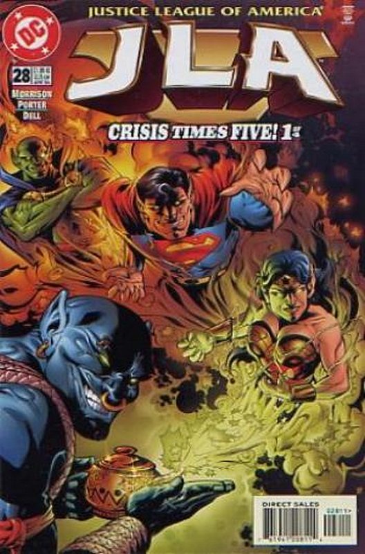 Cover of JLA (Vol 1) #28. One of 250,000 Vintage American Comics on sale from Krypton!
