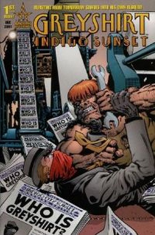 Cover of Greyshirt: Indigo Sunset (2001 Ltd) #1. One of 250,000 Vintage American Comics on sale from Krypton!