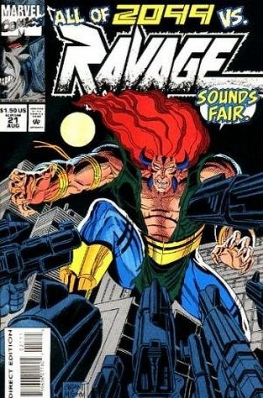 Cover of Ravage 2099 (Vol 1) #21. One of 250,000 Vintage American Comics on sale from Krypton!