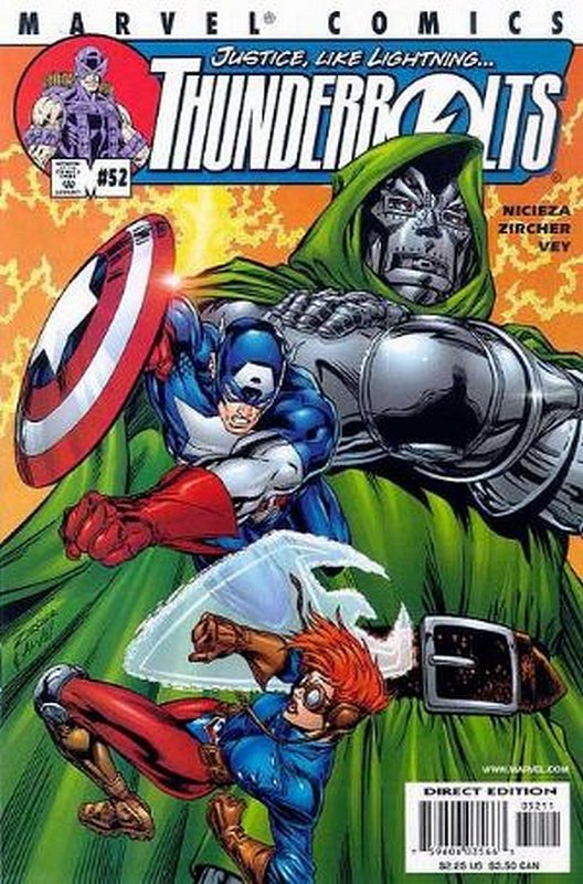Cover of Thunderbolts (Vol 1) #52. One of 250,000 Vintage American Comics on sale from Krypton!