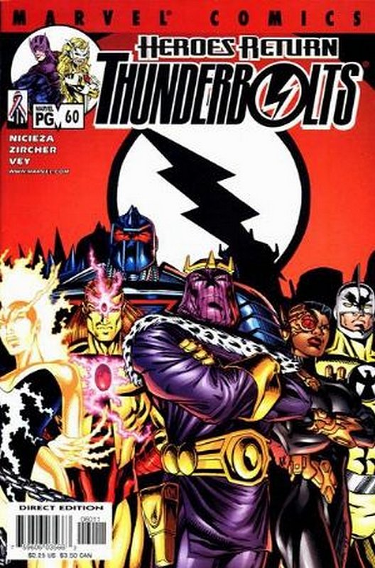 Cover of Thunderbolts (Vol 1) #60. One of 250,000 Vintage American Comics on sale from Krypton!