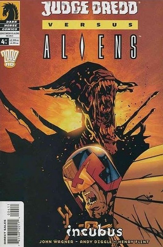 Cover of Judge Dredd vs Aliens: Incubus #4. One of 250,000 Vintage American Comics on sale from Krypton!