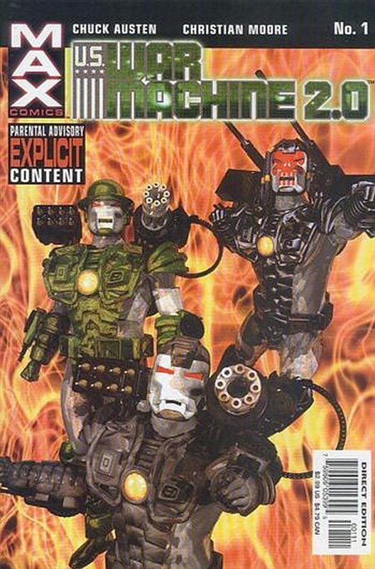 Cover of War Machine 2.0 (2003 Ltd) #1. One of 250,000 Vintage American Comics on sale from Krypton!