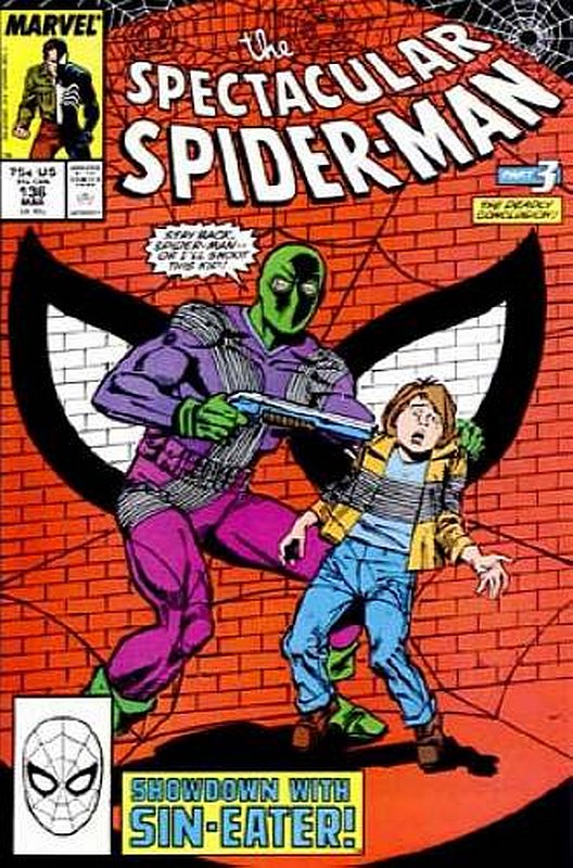 Cover of Spectacular Spider-Man (Vol 1) #136. One of 250,000 Vintage American Comics on sale from Krypton!