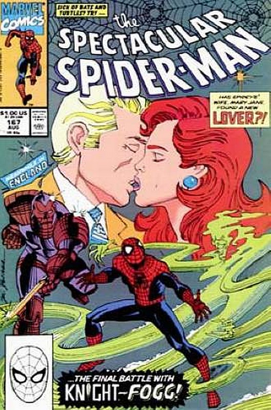 Cover of Spectacular Spider-Man (Vol 1) #167. One of 250,000 Vintage American Comics on sale from Krypton!