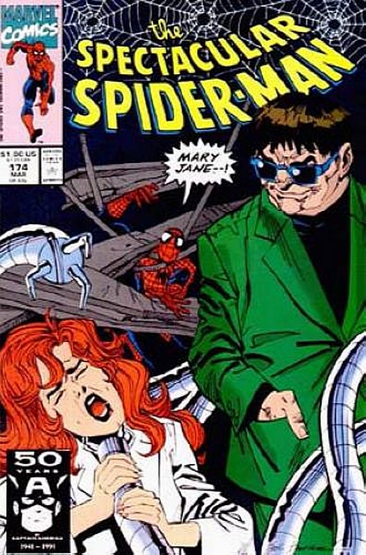 Cover of Spectacular Spider-Man (Vol 1) #174. One of 250,000 Vintage American Comics on sale from Krypton!