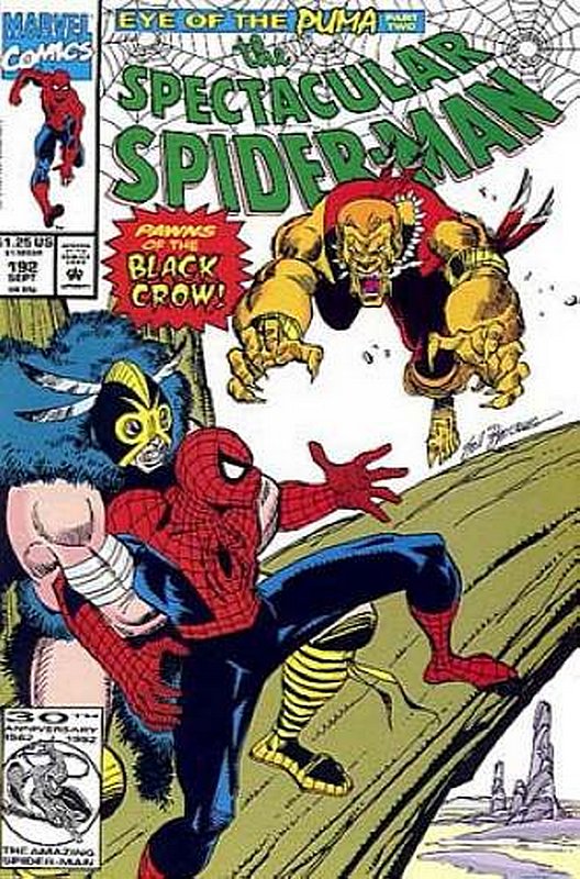Cover of Spectacular Spider-Man (Vol 1) #192. One of 250,000 Vintage American Comics on sale from Krypton!