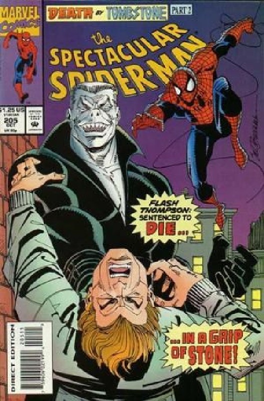 Cover of Spectacular Spider-Man (Vol 1) #205. One of 250,000 Vintage American Comics on sale from Krypton!