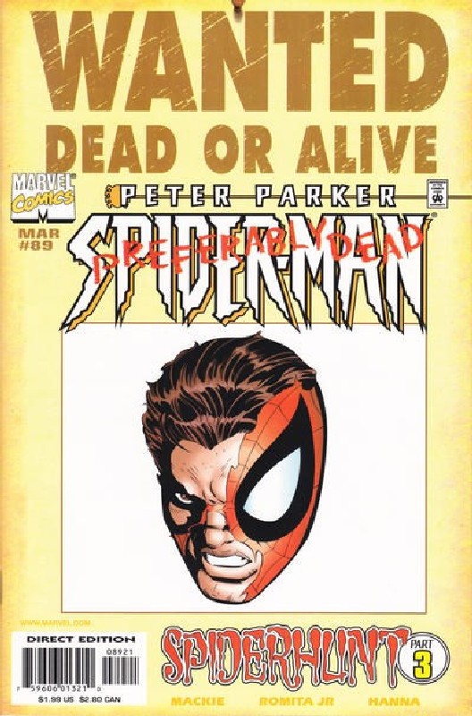 Cover of Spider-Man (Vol 1) #89. One of 250,000 Vintage American Comics on sale from Krypton!