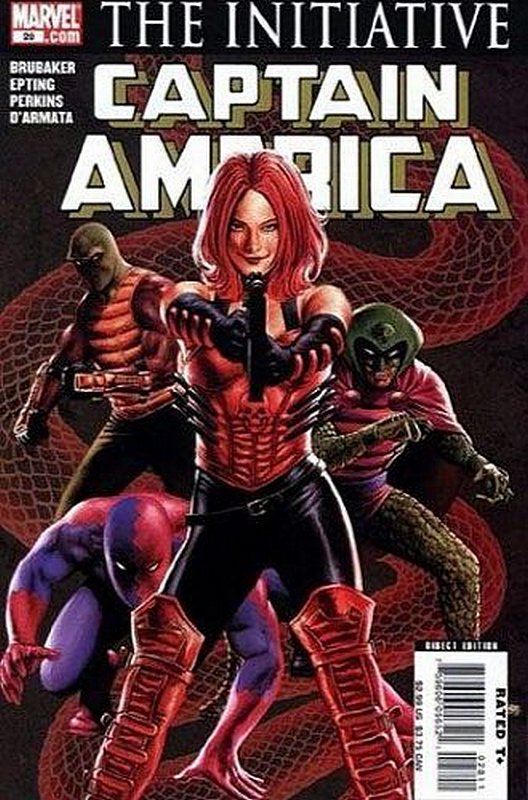 Cover of Captain America (Vol 5) #28. One of 250,000 Vintage American Comics on sale from Krypton!
