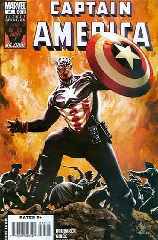 Cover of Captain America (Vol 5) #35. One of 250,000 Vintage American Comics on sale from Krypton!