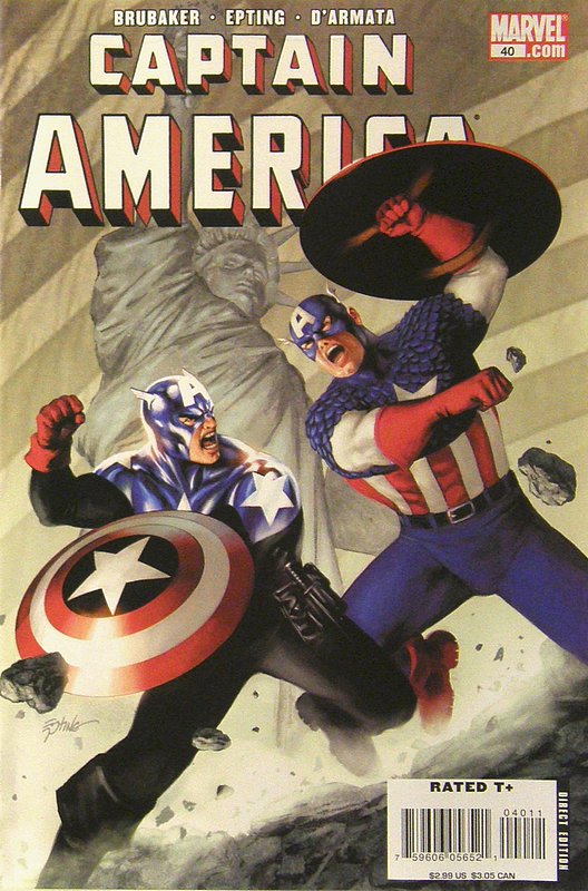 Cover of Captain America (Vol 5) #40. One of 250,000 Vintage American Comics on sale from Krypton!